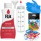 Rit Dye Liquid Cherry Red All-Purpose Dye 8oz, Pixiss Tie Dye Accessories Bundle